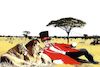 Cartoon: Savanna (small) by zu tagged savanna,lion,tamer