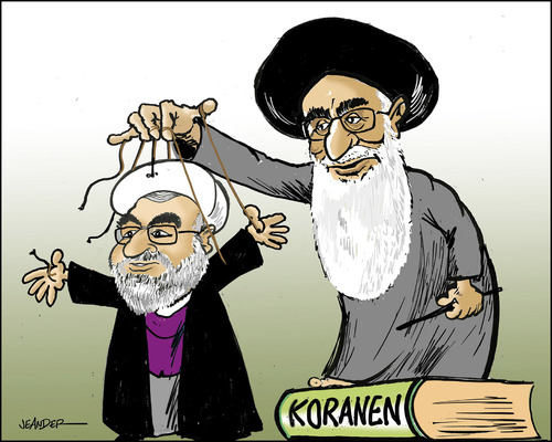 Cartoon: Iran (medium) by jeander tagged election,iran,rowhani,hassan,hassan,rowhani,iran,election