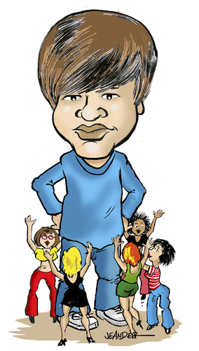 Cartoon: Justin Bieber (medium) by jeander tagged justin,bieber,justin,bieber