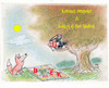 Cartoon: BUEK  - HNY happy new year (small) by rakbela tagged new,year,tale,fox,raven,puzzle,happy