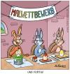 Cartoon: erster (small) by pentrick tagged malen,wettbewerb,osterhase,erster,first,one,bunny,bunnies,easter,egg,eier,paint,competition,gerd,bökesch,cartoon,tank,comics,tankcomics