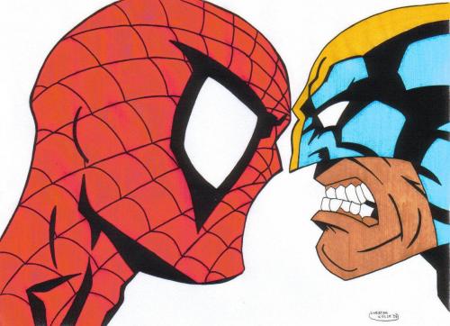 Cartoon: Spiderman (medium) by spotty tagged spiderman