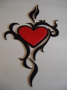 Cartoon: Tribal Heart II (small) by spotty tagged tribal,heart