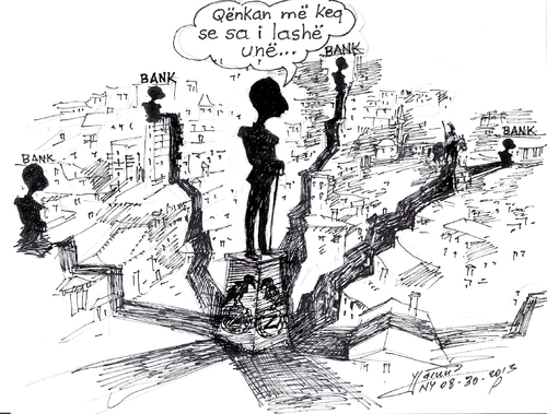 Cartoon: Zogu Hijet Mbreterore ne Tirane (medium) by ylli haruni tagged thief,traitor,tradhtar,hajdut,shqiperise,mbreti,zogu,ahmet,karikature