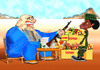 Cartoon: hunger in the west (small) by hakanipek tagged capitalism,exploitation,hunger,africa