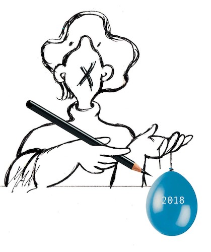 Cartoon: Addio 2018 (medium) by Enzo Maneglia Man tagged vignetta,fine,grafica,umoristica,anno,31dicembre,addio,2018,maneglia,enzo,man