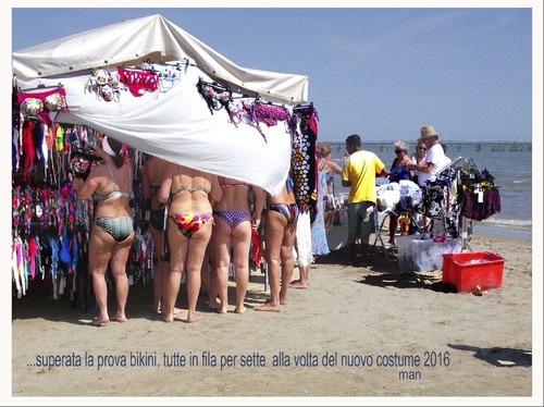 Cartoon: bikini a riminispiaggia (medium) by Enzo Maneglia Man tagged foto,riminispiaggia,estate,2916