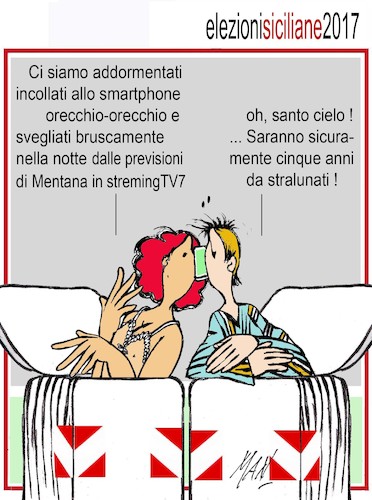 Cartoon: elezioni siciliane regionali 201 (medium) by Enzo Maneglia Man tagged vignette,umorismo,grafico,spilli,maneglia,man,fighillearte
