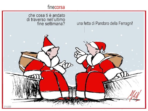 Cartoon: fine corsa (medium) by Enzo Maneglia Man tagged vignette,umorismo,grafico