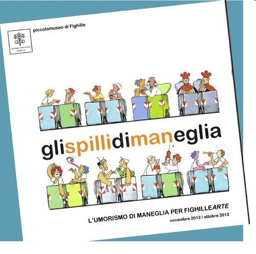 Cartoon: gli spilli di maneglia man (medium) by Enzo Maneglia Man tagged fighillearte,cassonettari,maneglia,diman,spilli