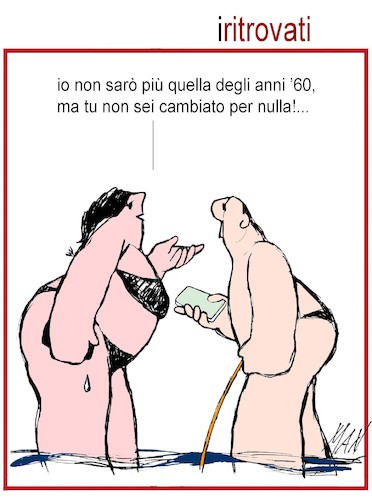 Cartoon: i ritrovati (medium) by Enzo Maneglia Man tagged vignette,umorismo,grafico,spilli,cassonettari,di,man,fighillearte,piccolomuseo,fighille,maneglia