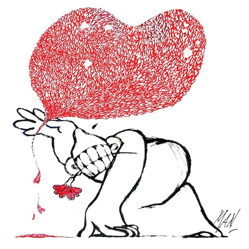 Cartoon: Il grande amore di Bombolo (medium) by Enzo Maneglia Man tagged sstorie,racconti,diario,scritti,di,franco,ruinetti,fighillearte,maneglia,man