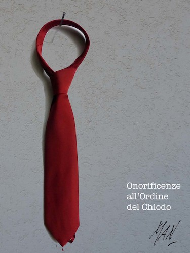 Cartoon: La cravatta Di Maio (medium) by Enzo Maneglia Man tagged cravatta,di,maio,cravatte,onorificenze,m5s,lascia,politica,italiana