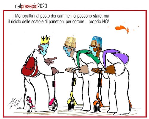 Cartoon: nel presepio vivente (medium) by Enzo Maneglia Man tagged vignette,umorismo,grafico,presepio,vivente,2020,by,enzo,maneglia,man,per,fighillearte,piccolomuseo,fighille,ita