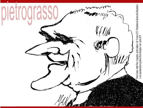 Cartoon: Pietro Grasso (medium) by Enzo Maneglia Man tagged maneglia,presidente,grasso,pietro,piero,caricatura,man