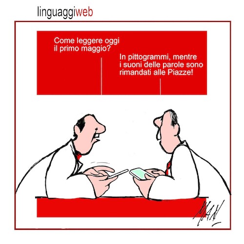 Cartoon: primo maggio (medium) by Enzo Maneglia Man tagged vignette,umorismo,grafico