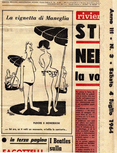 Cartoon: monobikini 1964 (medium) by Enzo Maneglia Man tagged man,maneglia,rivieraeco,monobikini