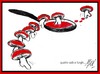 Cartoon: andare per funghi (small) by Enzo Maneglia Man tagged vignette,umristiche,man,enzo,maneglia