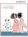 Cartoon: avvistamenti (small) by Enzo Maneglia Man tagged vignetta,umorismo,grafico,bagnanti,man,maneglia,fighillearte