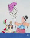Cartoon: il domatore (small) by Enzo Maneglia Man tagged riminiail,manegli,dune,viserba,rimini