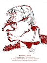 Cartoon: Maurizio Landini (small) by Enzo Maneglia Man tagged congressi,cgil,2023,rimini,politica,sindacati