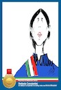 Cartoon: Stefania Constantini (small) by Enzo Maneglia Man tagged stefania,constantini,caricatura,ritratto,curling,giochi,olimpiadi,pechino,2022