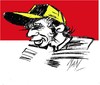 Cartoon: Valentino Rossi (small) by Enzo Maneglia Man tagged caricatura,valentino,rossi,campione,motociclismo