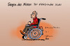 Cartoon: Der elektrische Stuhl (small) by rene tagged rollstuhl,alter,stuhl,altersheim