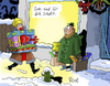 Cartoon: Zwei Geschenke (small) by rene tagged weihnachten geschenke geschenk mann frau liebe busen sex freude wunschliste christkind
