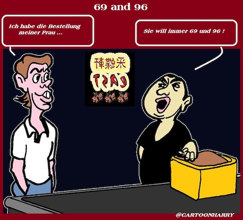 Cartoon: 69 UND 96 (medium) by cartoonharry tagged 69,cartoonharry