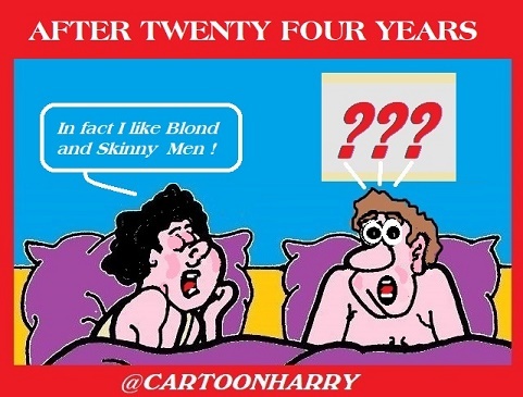 Cartoon: After 24 Years (medium) by cartoonharry tagged marriage,cartoonharry