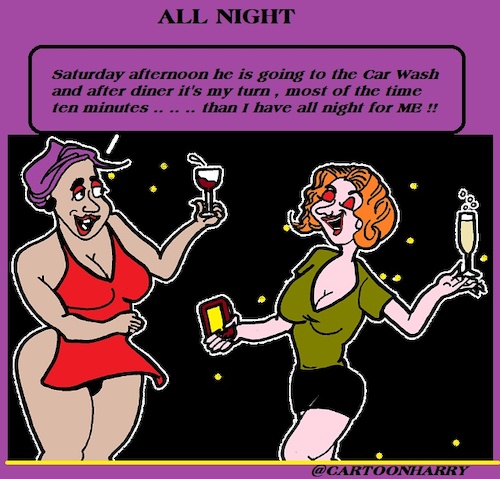 Cartoon: All Night (medium) by cartoonharry tagged night,cartoonharry