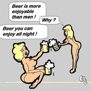 Cartoon: Beer allnight long (medium) by cartoonharry tagged why