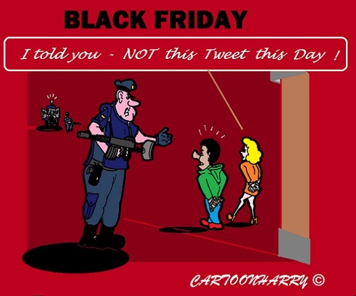 Cartoon: Black Friday (medium) by cartoonharry tagged blackfriday,2015
