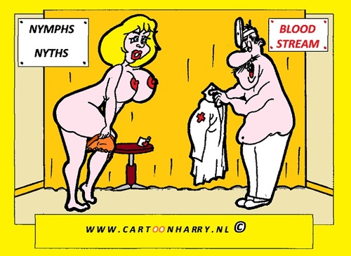 Cartoon: Bloodstream (medium) by cartoonharry tagged blood,girl,man,sexy,nude,naked,cartoonharry,cartoon,cartoonist,dutch,toonpool