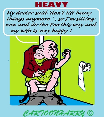 Cartoon: Boaster (medium) by cartoonharry tagged boaster,man,wife,toilet,happy
