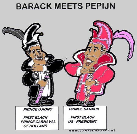 Cartoon: Carnaval (medium) by cartoonharry tagged barack
