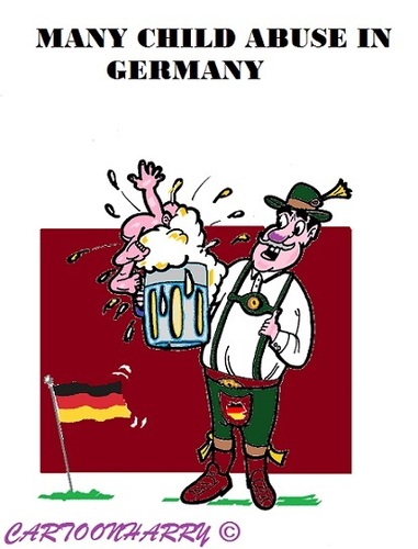 Cartoon: Child Abuse (medium) by cartoonharry tagged children,germany,beer,abuse