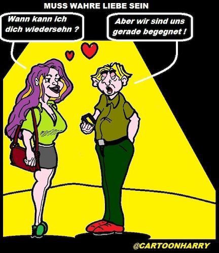 Cartoon: Das muss Liebe sein (medium) by cartoonharry tagged love,liebe