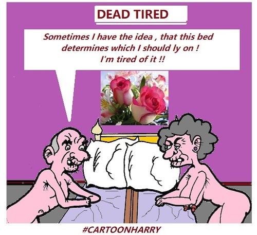 Cartoon: Dead Tired (medium) by cartoonharry tagged dead,old,cartoonharry
