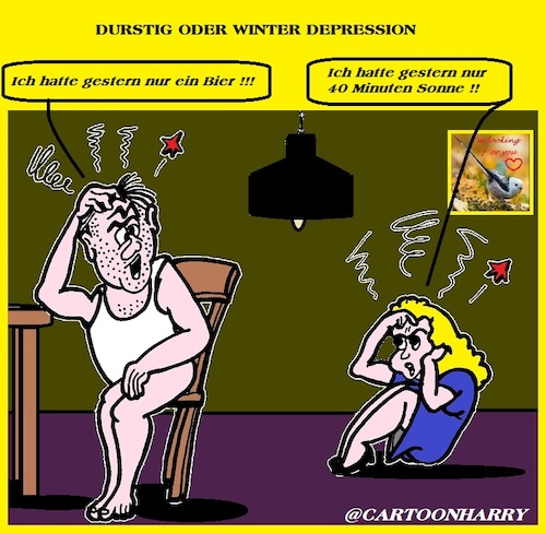 Cartoon: Depression (medium) by cartoonharry tagged winter,love,live,life