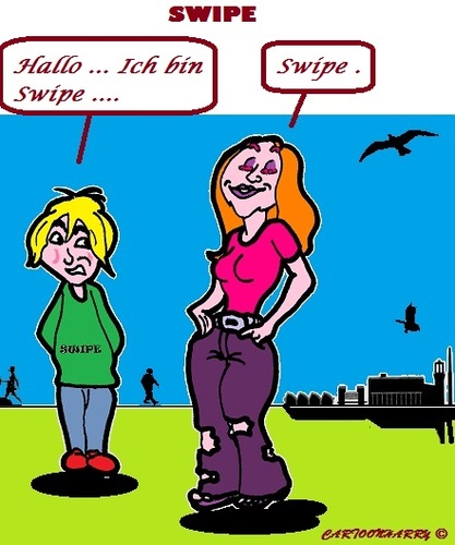 Cartoon: Der Name ist (medium) by cartoonharry tagged name,swipe