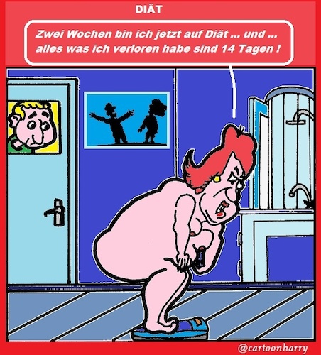 Cartoon: Diät (medium) by cartoonharry tagged diät,probleme