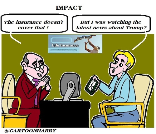 Cartoon: Einfluss (medium) by cartoonharry tagged cartoonharry,trump