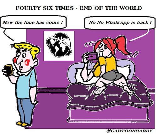 Cartoon: End of the (medium) by cartoonharry tagged end,world,whatsapp