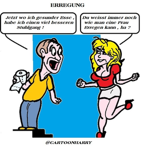 Cartoon: Erregung (medium) by cartoonharry tagged erregung