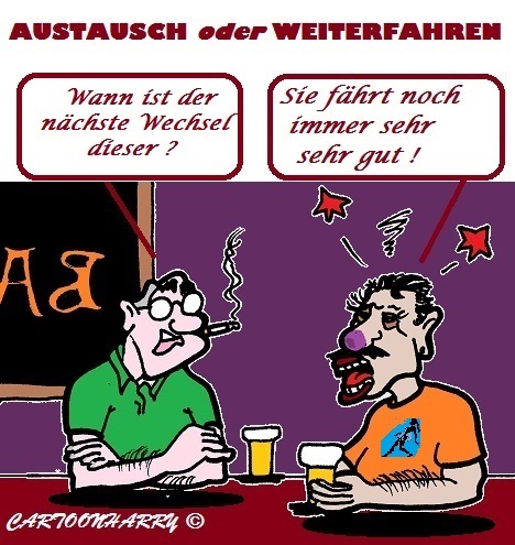 Cartoon: Fahren (medium) by cartoonharry tagged bar,betrunken,maedchen,weiterfahren