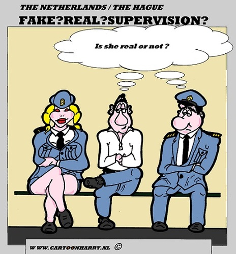 Cartoon: Fake Or Real (medium) by cartoonharry tagged fake,police,cartoon,real,comic,comics,comix,artist,cool,erotic,girl,art,arts,sexy,cartoonist,cartoonharry,dutch