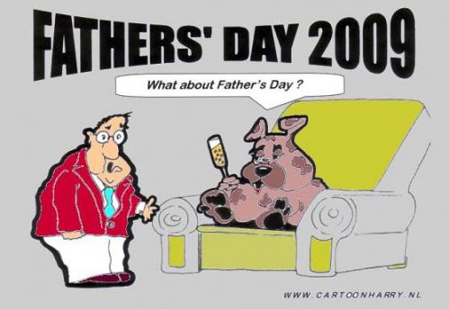 Cartoon: Fathers Day (medium) by cartoonharry tagged dog,father,respect