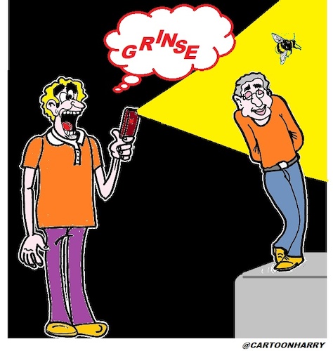 Cartoon: Grinse (medium) by cartoonharry tagged grinsen,lachen